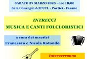 "Intrecci. Musica e Canti Folcloristici" Sabato 29 marzo 2025